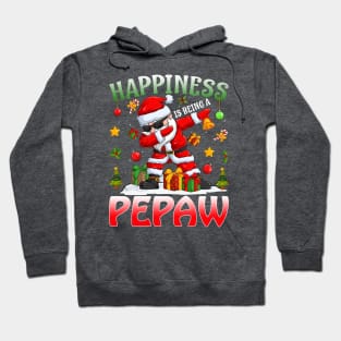 Happiness Is Being A Pepaw Santa Christmas Hoodie